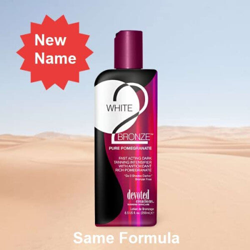 Devoted Creations White 2 Bronze Pomegranate Sunbed Tanning Lotion 250ml